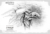 Risen3 Scavenger Black Drawing