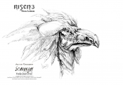 Risen3 Scavenger Black Drawing