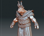 Risen 3D Model Lizard Priest