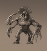 Risen Conceptart - CreatureArt Titan Entwurf 