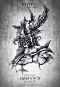 Risen3 Daemon Hunter Black Poster