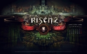 Risen2 Wallpaper Kalender Oktober 1280 x 800